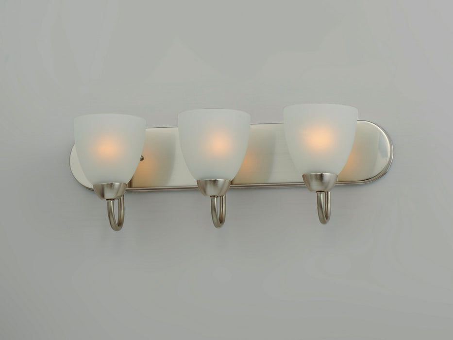 Myhouse Lighting Maxim - 11383FTSN - Three Light Bath Vanity - Axis - Satin Nickel