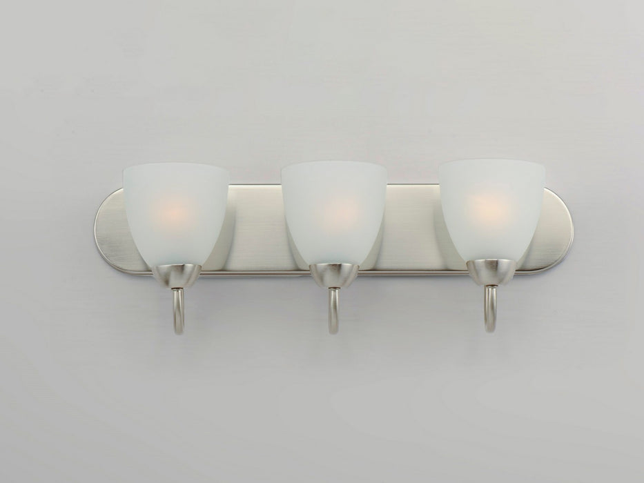 Myhouse Lighting Maxim - 11383FTSN - Three Light Bath Vanity - Axis - Satin Nickel