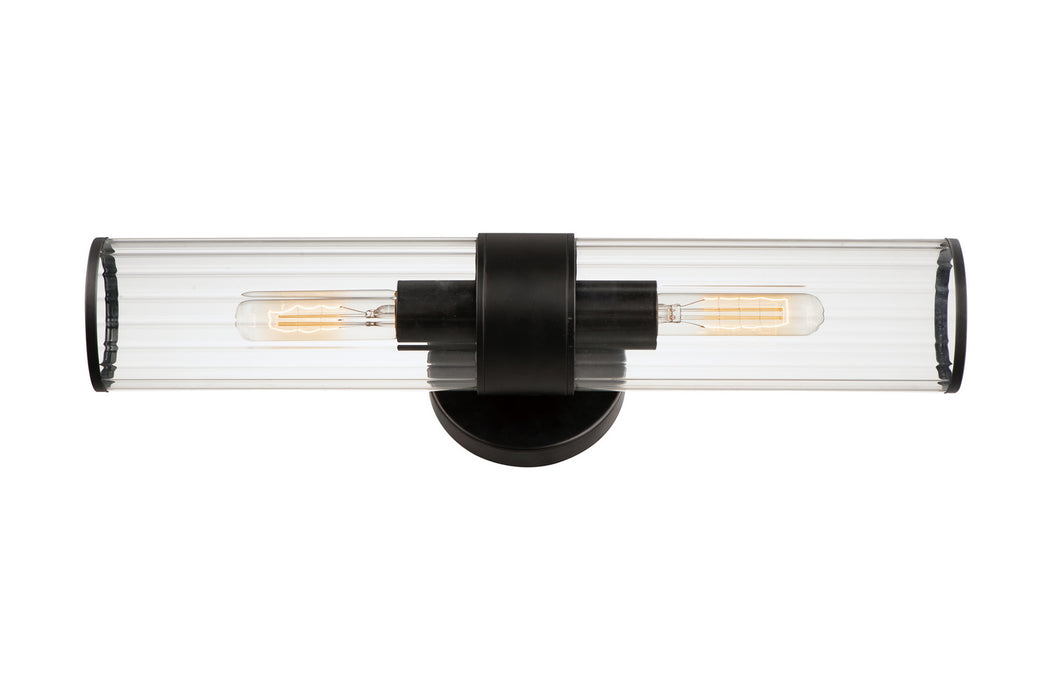 Myhouse Lighting Maxim - 11472CRBK - Two Light Wall Sconce - Crosby - Black