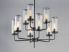 Myhouse Lighting Maxim - 11479CRBK - Nine Light Chandelier - Crosby - Black