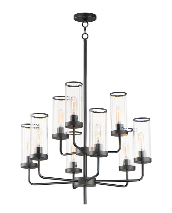 Myhouse Lighting Maxim - 11479CRBK - Nine Light Chandelier - Crosby - Black