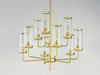 Myhouse Lighting Maxim - 11479CRSBR - Nine Light Chandelier - Crosby - Satin Brass