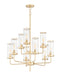 Myhouse Lighting Maxim - 11479CRSBR - Nine Light Chandelier - Crosby - Satin Brass