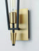 Myhouse Lighting Maxim - 11651BKSBR - One Light Wall Sconce - Wings - Black / Satin Brass