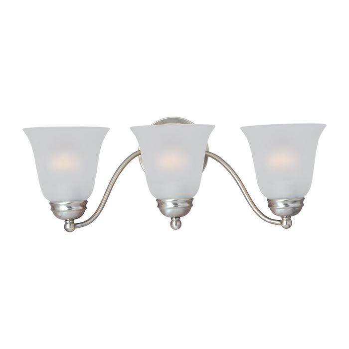 Myhouse Lighting Maxim - 2122FTSN - Three Light Bath Vanity - Basix - Satin Nickel