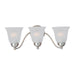 Myhouse Lighting Maxim - 2122FTSN - Three Light Bath Vanity - Basix - Satin Nickel