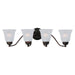 Myhouse Lighting Maxim - 2123FTOI - Four Light Bath Vanity - Basix - Oil Rubbed Bronze