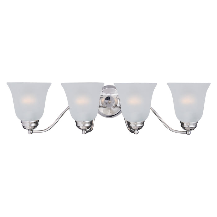 Myhouse Lighting Maxim - 2123FTPC - Four Light Bath Vanity - Basix - Polished Chrome