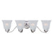 Myhouse Lighting Maxim - 2123FTPC - Four Light Bath Vanity - Basix - Polished Chrome