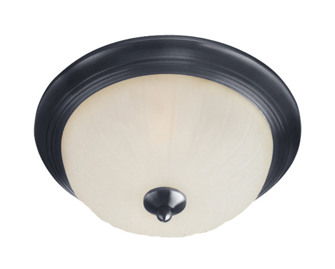 Myhouse Lighting Maxim - 5830FTBK - One Light Flush Mount - Essentials - 583x - Black