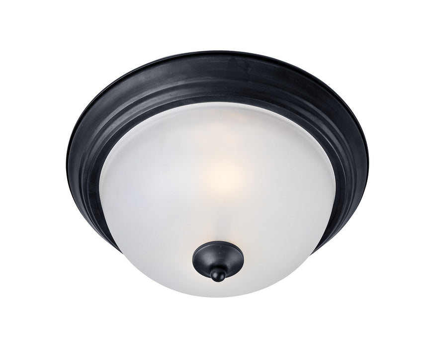 Myhouse Lighting Maxim - 5840FTBK - One Light Flush Mount - Essentials - 584x - Black