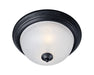 Myhouse Lighting Maxim - 5841FTBK - Two Light Flush Mount - Essentials - 584x - Black