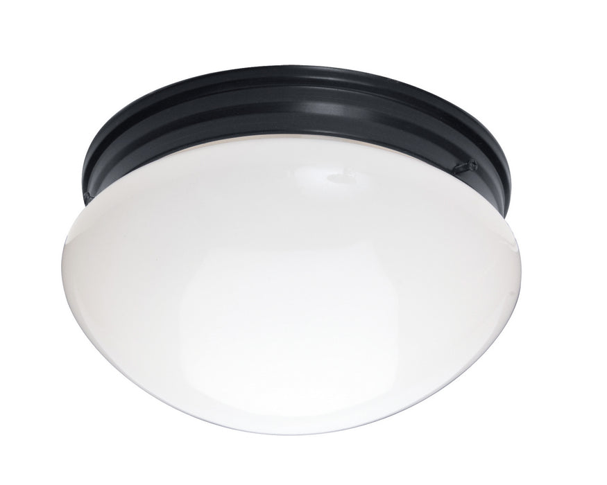 Myhouse Lighting Maxim - 5881WTBK - Two Light Flush Mount - Essentials - 588x - Black