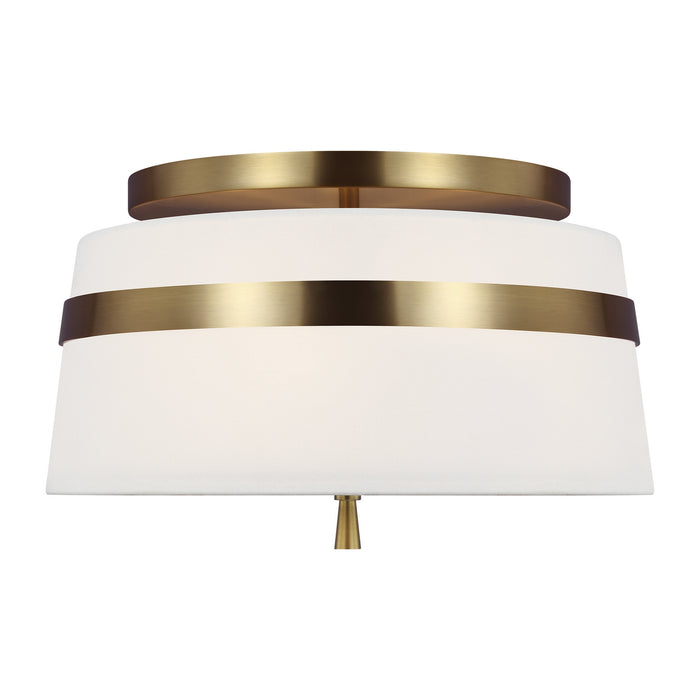 Myhouse Lighting Visual Comfort Studio - AF1143BBS - Three Light Semi-Flush Mount - Cordtlandt - Burnished Brass