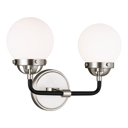 Myhouse Lighting Visual Comfort Studio - 4487902-962 - Two Light Wall / Bath - Cafe - Brushed Nickel