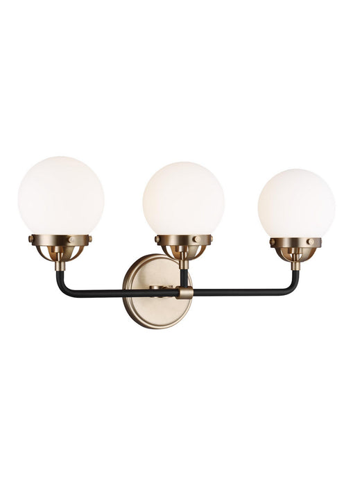 Myhouse Lighting Visual Comfort Studio - 4487903-848 - Three Light Wall / Bath - Cafe - Satin Brass