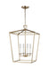 Myhouse Lighting Visual Comfort Studio - 5392604-848 - Four Light Lantern - Dianna - Satin Brass