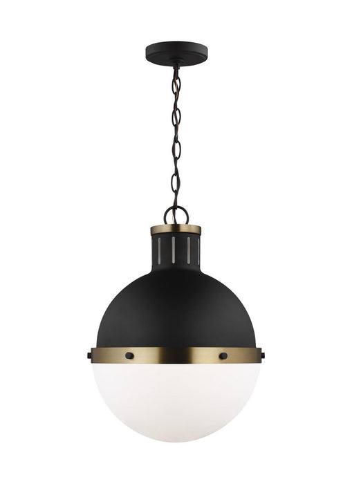 Myhouse Lighting Visual Comfort Studio - 6577101-112 - One Light Pendant - Hanks - Midnight Black