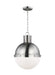 Myhouse Lighting Visual Comfort Studio - 6577101-962 - One Light Pendant - Hanks - Brushed Nickel