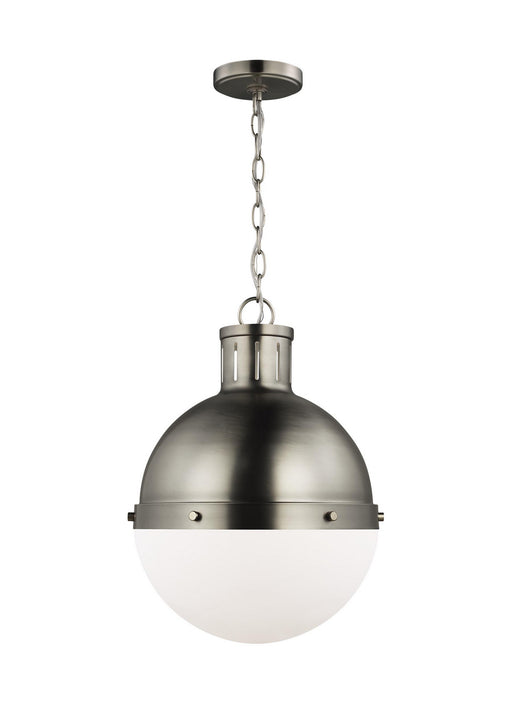 Myhouse Lighting Visual Comfort Studio - 6577101-965 - One Light Pendant - Hanks - Antique Brushed Nickel