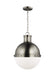 Myhouse Lighting Visual Comfort Studio - 6577101-965 - One Light Pendant - Hanks - Antique Brushed Nickel