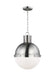 Myhouse Lighting Visual Comfort Studio - 6577101EN3-962 - One Light Pendant - Hanks - Brushed Nickel