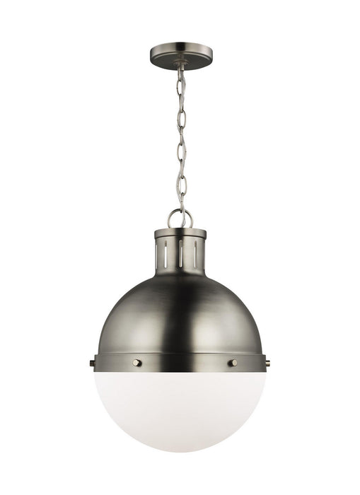 Myhouse Lighting Visual Comfort Studio - 6577101EN3-965 - One Light Pendant - Hanks - Antique Brushed Nickel