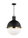 Myhouse Lighting Visual Comfort Studio - 6677101-112 - One Light Pendant - Hanks - Midnight Black