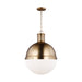 Myhouse Lighting Visual Comfort Studio - 6677101EN3-848 - One Light Pendant - Hanks - Satin Brass