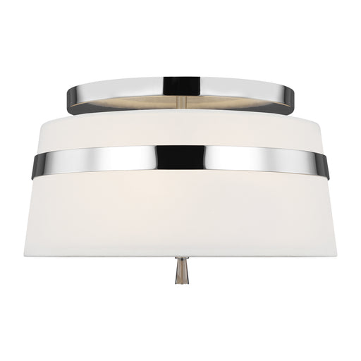 Myhouse Lighting Visual Comfort Studio - AF1143PN - Three Light Semi-Flush Mount - Cordtlandt - Polished Nickel