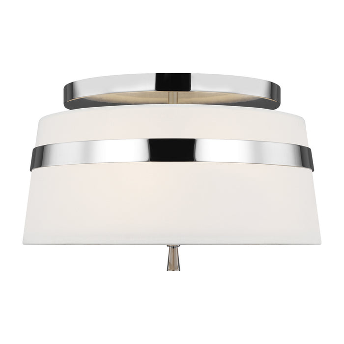 Myhouse Lighting Visual Comfort Studio - AF1143PN - Three Light Semi-Flush Mount - Cordtlandt - Polished Nickel