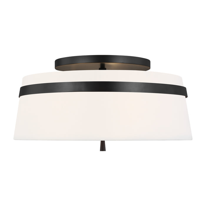 Myhouse Lighting Visual Comfort Studio - AF1153AI - Three Light Semi-Flush Mount - Cordtlandt - Aged Iron