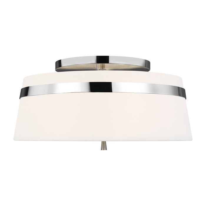 Myhouse Lighting Visual Comfort Studio - AF1153PN - Three Light Semi-Flush Mount - Cordtlandt - Polished Nickel