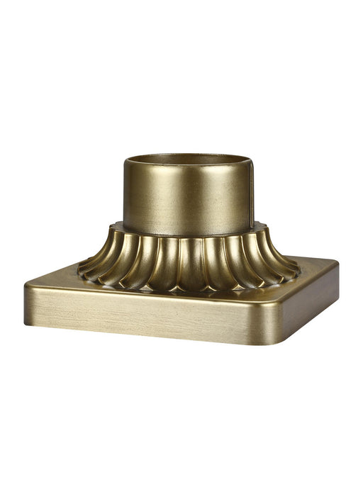 Myhouse Lighting Generation Lighting - PIERMOUNT-PDB - Pier Mount Base - Outdoor Pier Mounts - Painted Distressed Brass