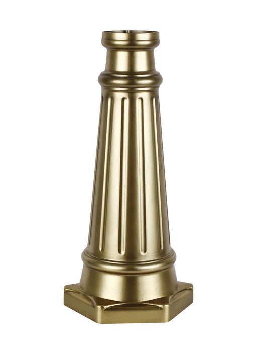 Myhouse Lighting Generation Lighting - POSTBASE-PDB - Post Base - Outdoor Post Base - Painted Distressed Brass