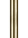 Myhouse Lighting Generation Lighting - POST-PDB - Outdoor Post - Outdoor Posts - Painted Distressed Brass