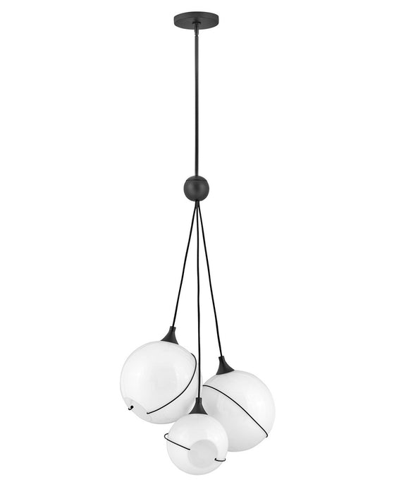 Myhouse Lighting Hinkley - 30304BLK-WH - LED Pendant - Skye - Black