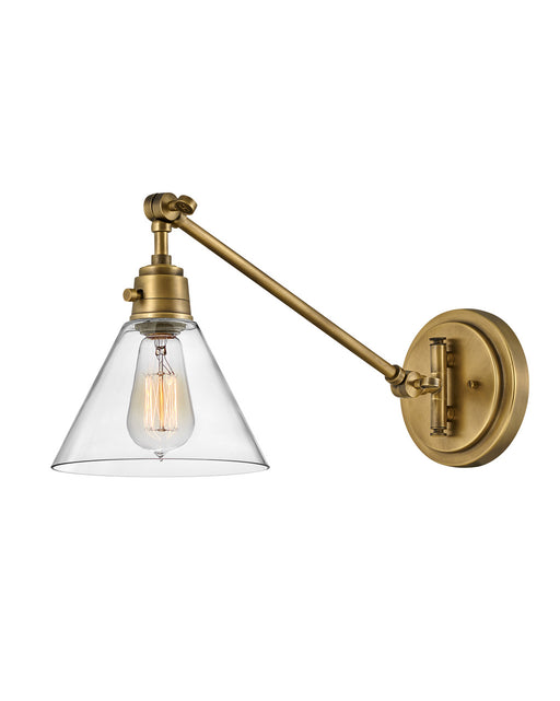 Myhouse Lighting Hinkley - 3690HB-CL - LED Wall Sconce - Arti - Heritage Brass
