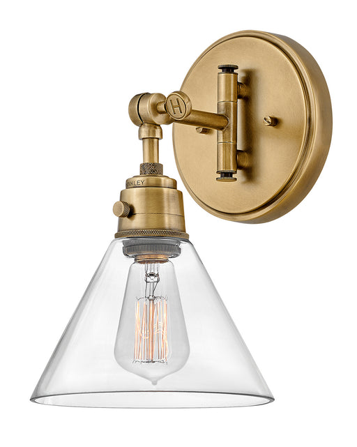 Myhouse Lighting Hinkley - 3691HB-CL - LED Wall Sconce - Arti - Heritage Brass