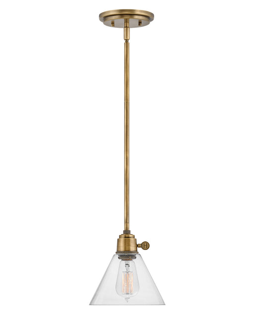 Myhouse Lighting Hinkley - 3697HB-CL - LED Pendant - Arti - Heritage Brass