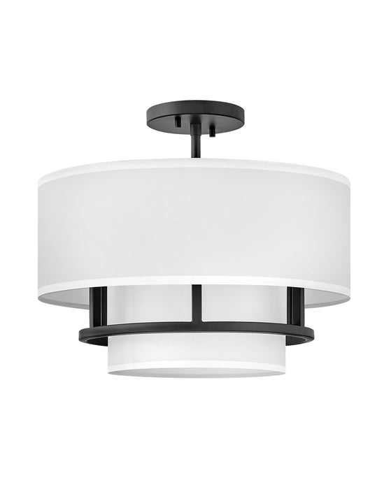 Myhouse Lighting Hinkley - 38893BK - LED Semi-Flush Mount - Graham - Black