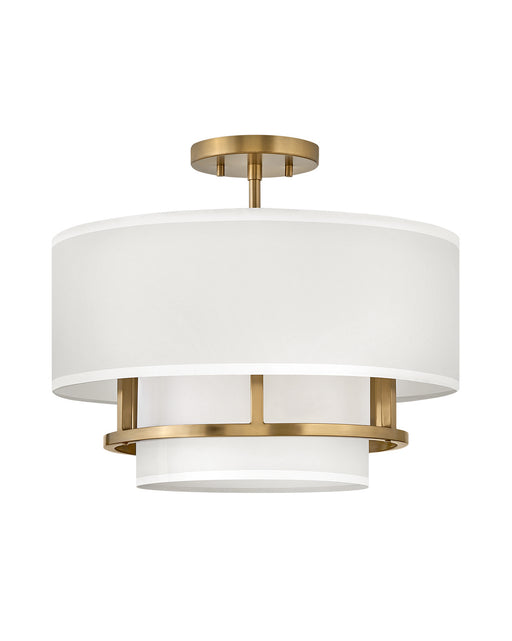 Myhouse Lighting Hinkley - 38893LCB - LED Semi-Flush Mount - Graham - Lacquered Brass