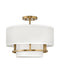 Myhouse Lighting Hinkley - 38893LCB - LED Semi-Flush Mount - Graham - Lacquered Brass