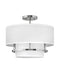 Myhouse Lighting Hinkley - 38893PN - LED Semi-Flush Mount - Graham - Polished Nickel