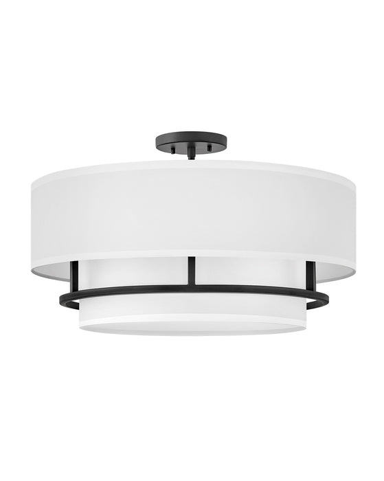 Myhouse Lighting Hinkley - 38894BK - LED Semi-Flush Mount - Graham - Black