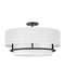 Myhouse Lighting Hinkley - 38894BK - LED Semi-Flush Mount - Graham - Black