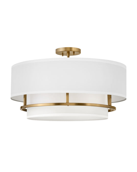 Myhouse Lighting Hinkley - 38894LCB - LED Semi-Flush Mount - Graham - Lacquered Brass