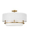 Myhouse Lighting Hinkley - 38894LCB - LED Semi-Flush Mount - Graham - Lacquered Brass