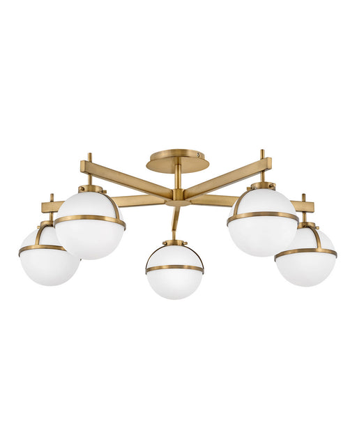 Myhouse Lighting Hinkley - 39674HB - LED Semi-Flush Mount - Hollis - Heritage Brass