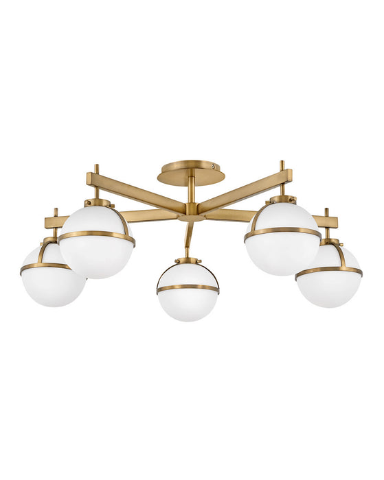 Myhouse Lighting Hinkley - 39674HB - LED Semi-Flush Mount - Hollis - Heritage Brass